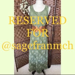 RESERVED - DO NOT BUY UNLESS YOU ARE @sagefranmch - Sage Green 90s Maxi Dress